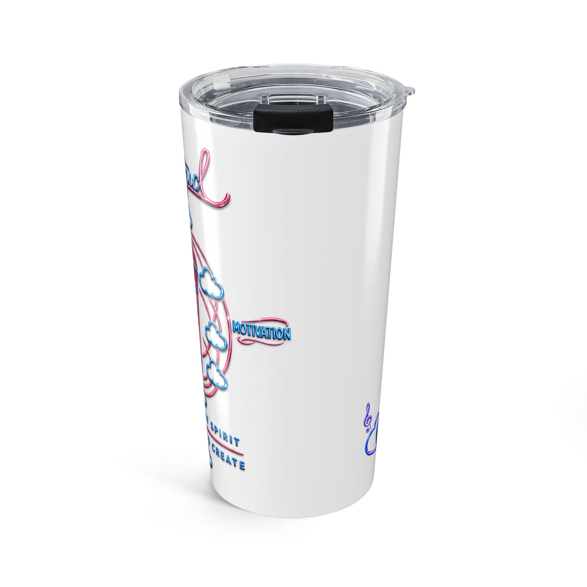 20 oz Cloud Music Motivation Tumbler