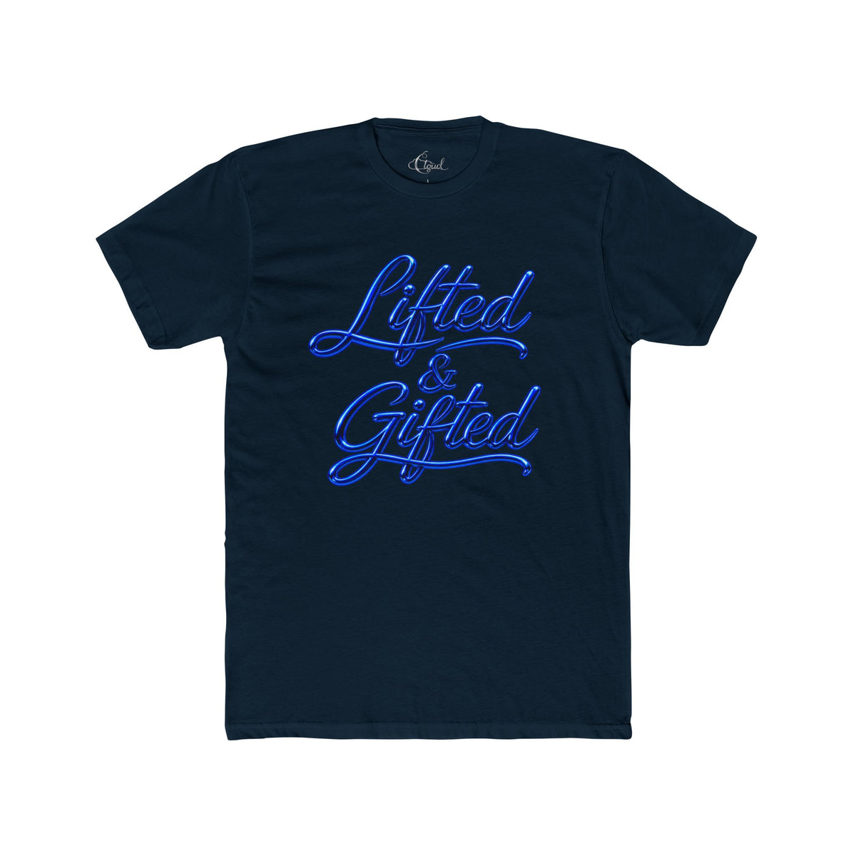 Blue Lifted and Gifted Logo Tee