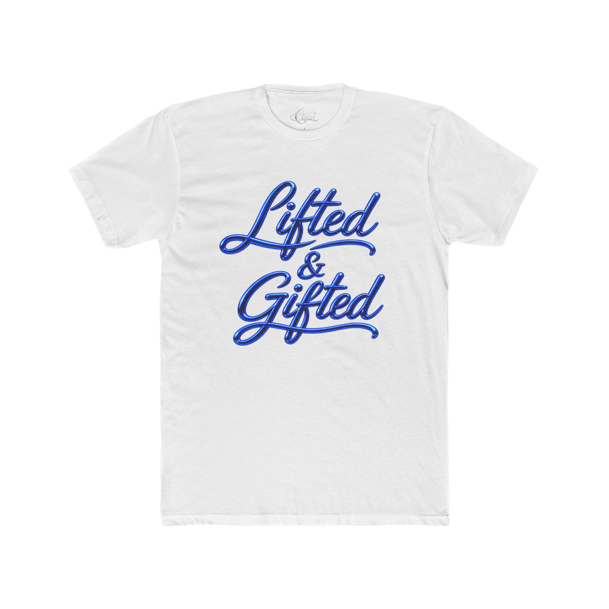 Blue Lifted and Gifted Logo Tee