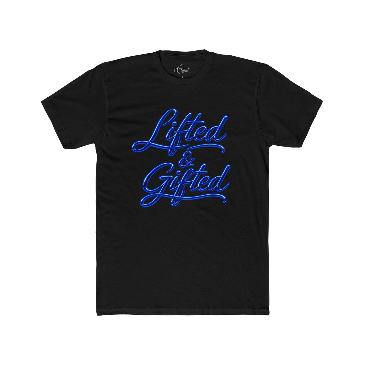 Blue Lifted and Gifted Logo Tee