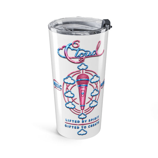 20 oz Cloud Music Motivation Tumbler
