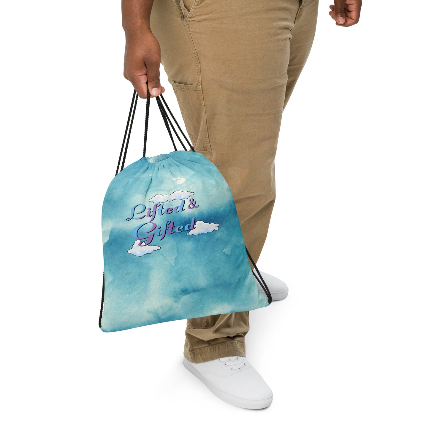 Lifted & Gifted Drawstring bag