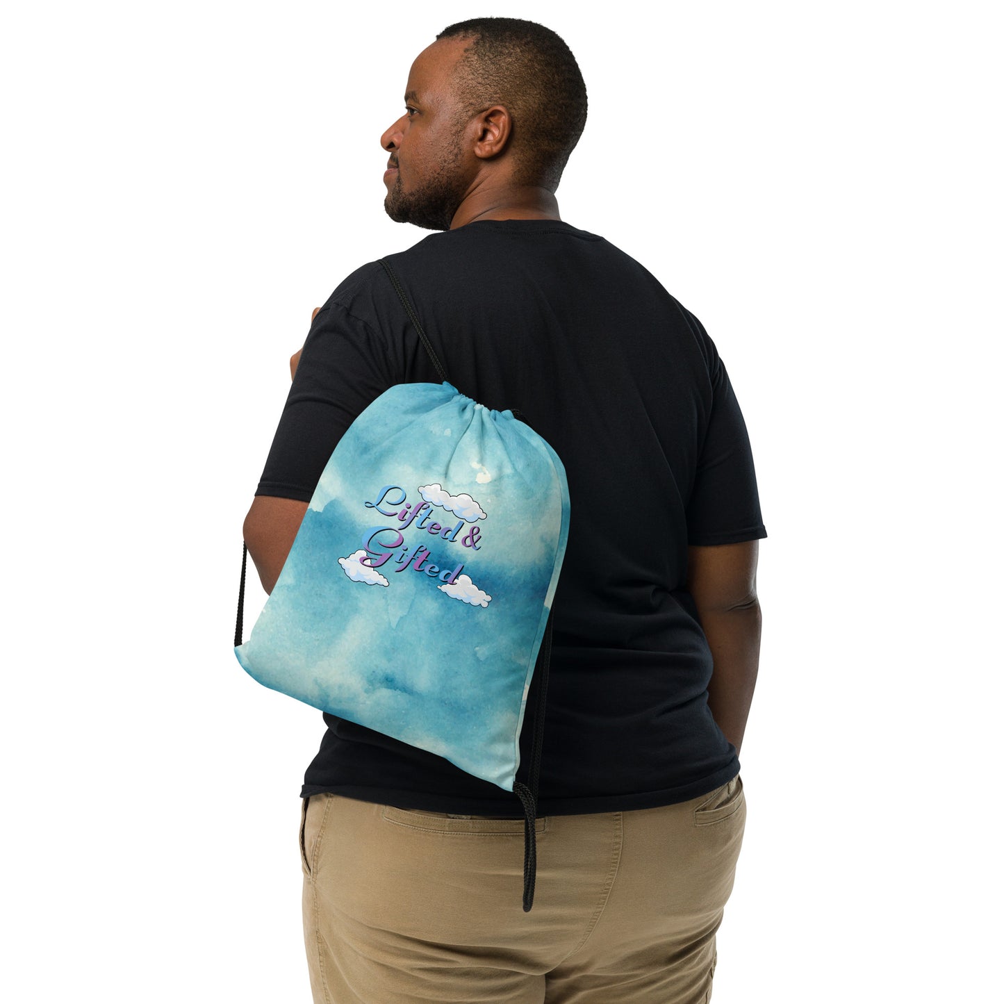 Lifted & Gifted Drawstring bag